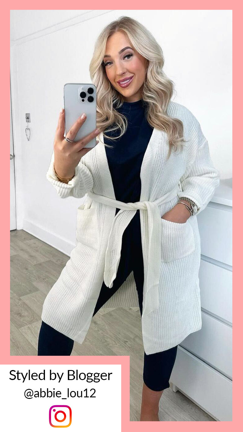 CurveWow Maxi Cardigan Cream