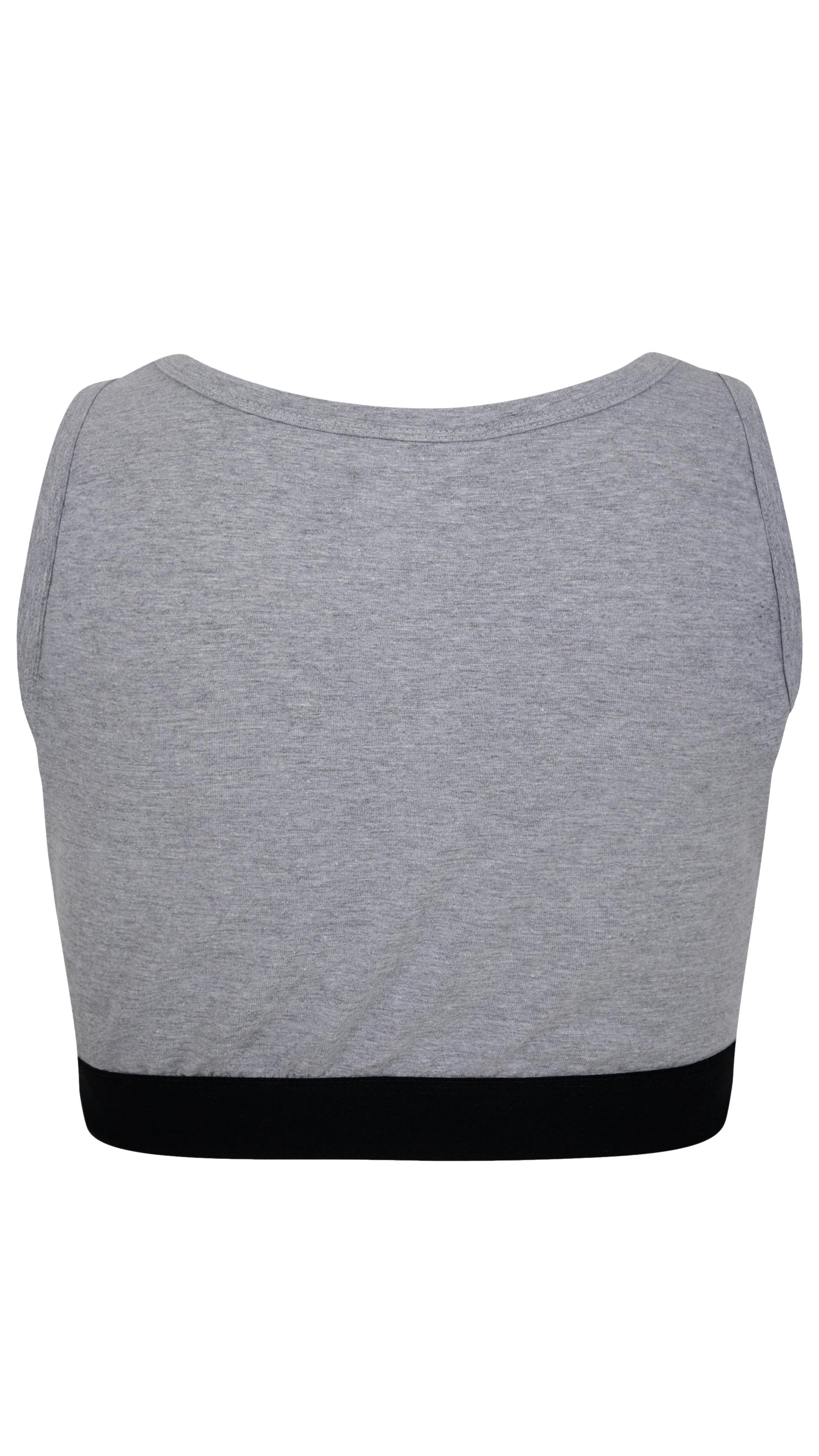 CurveWow Comfort Bralette Grey Marl