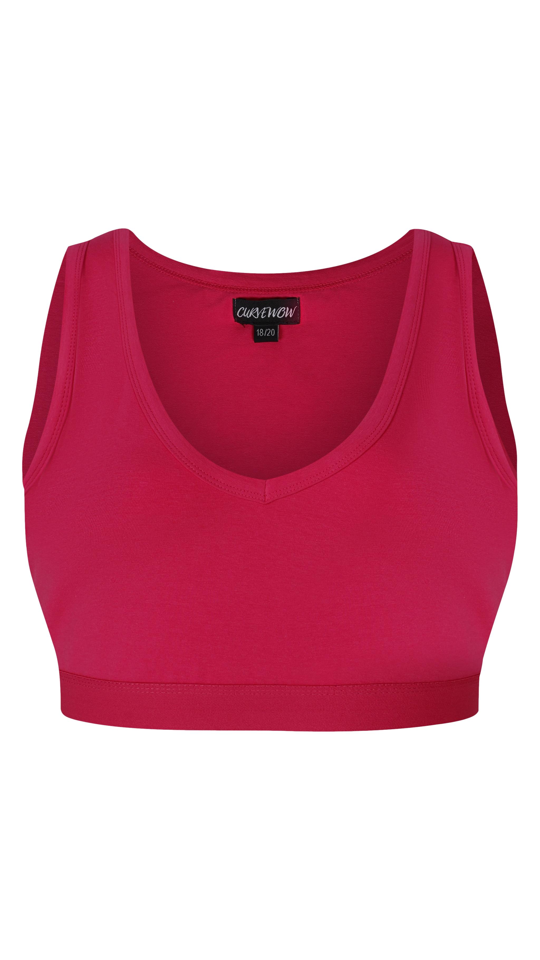 CurveWow Comfort Bralette Fuchsia