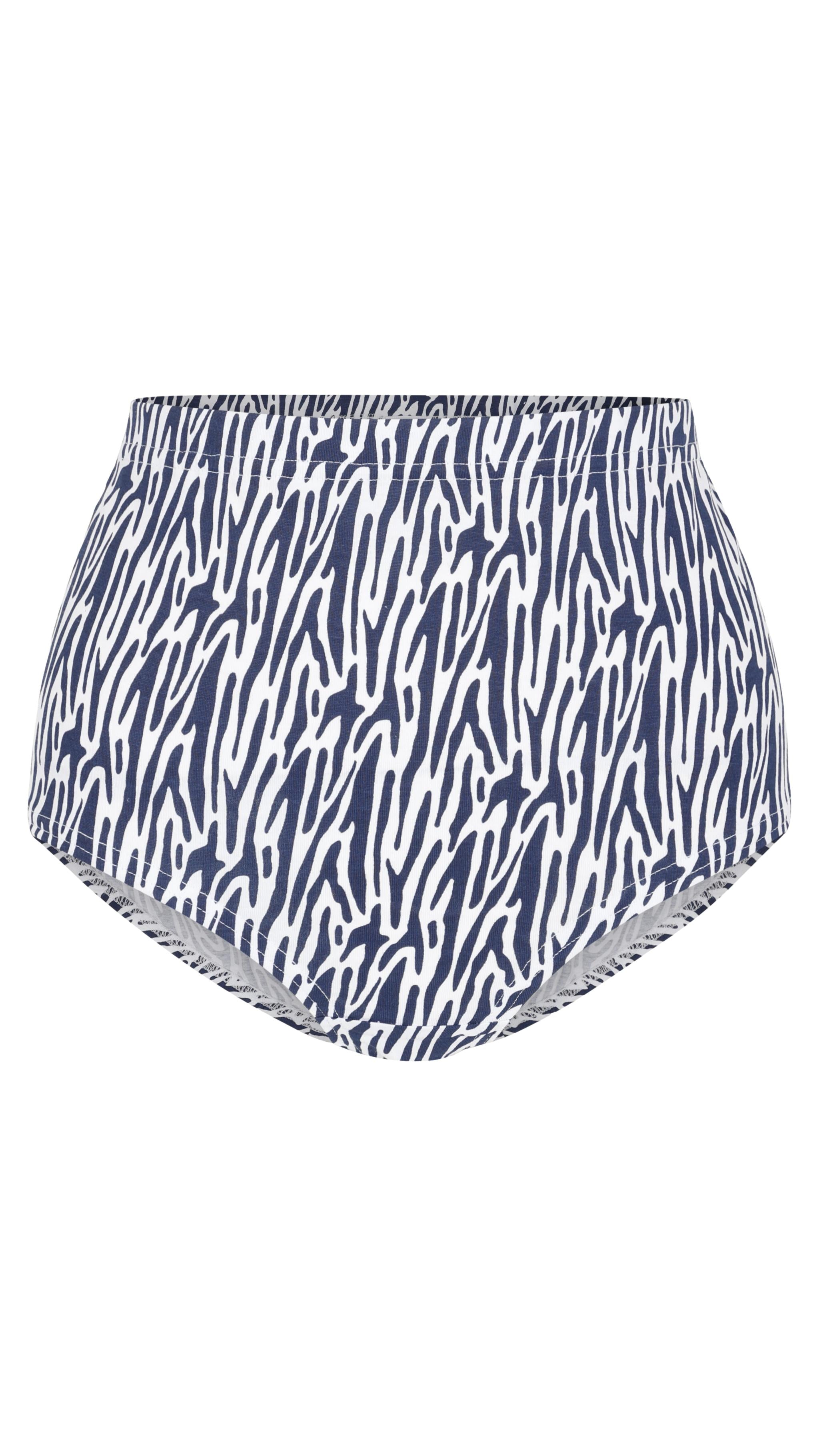 CurveWow 3 Pack Printed Briefs Navy Print