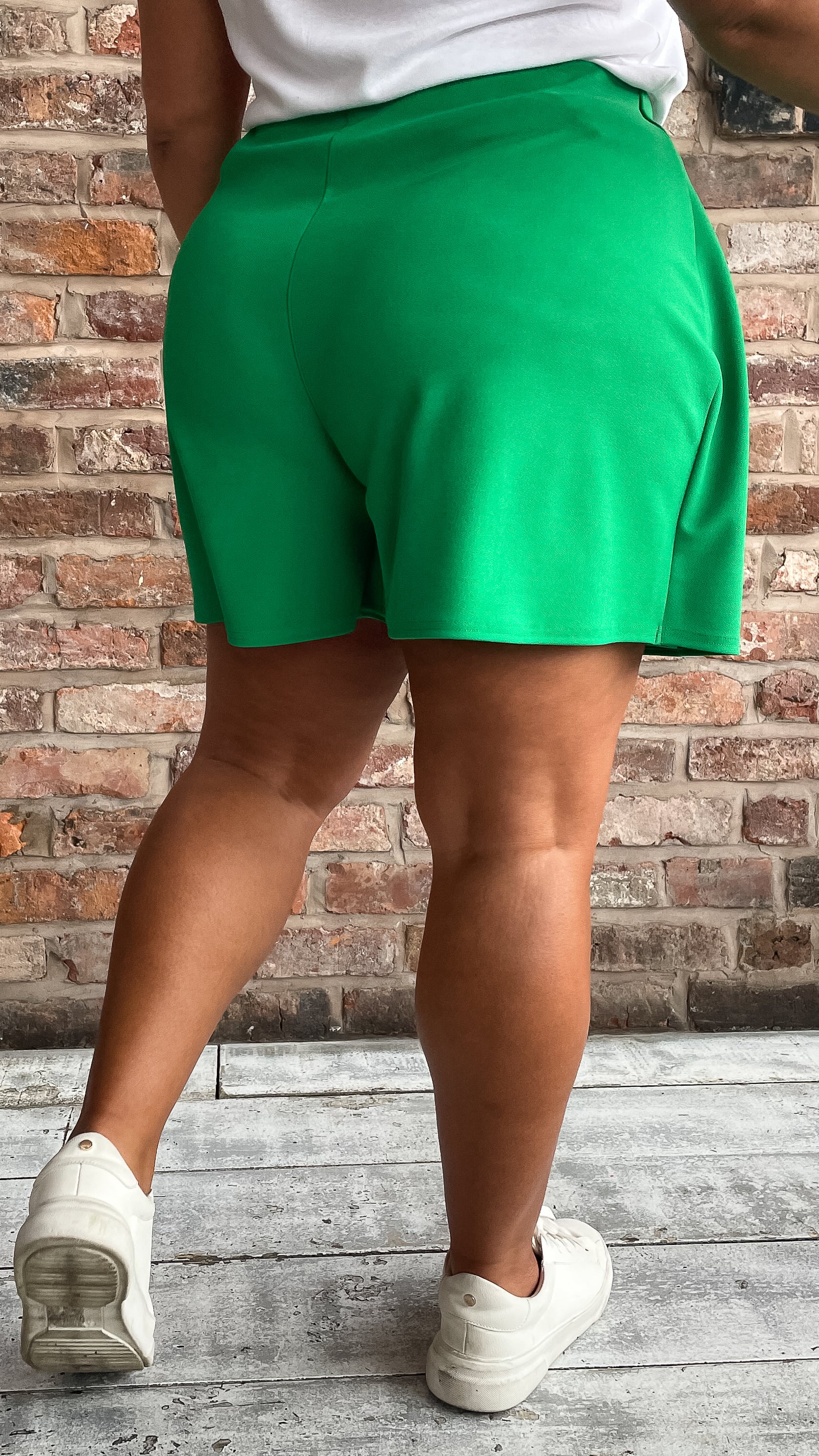 CurveWow Skuba Crepe Skort Green