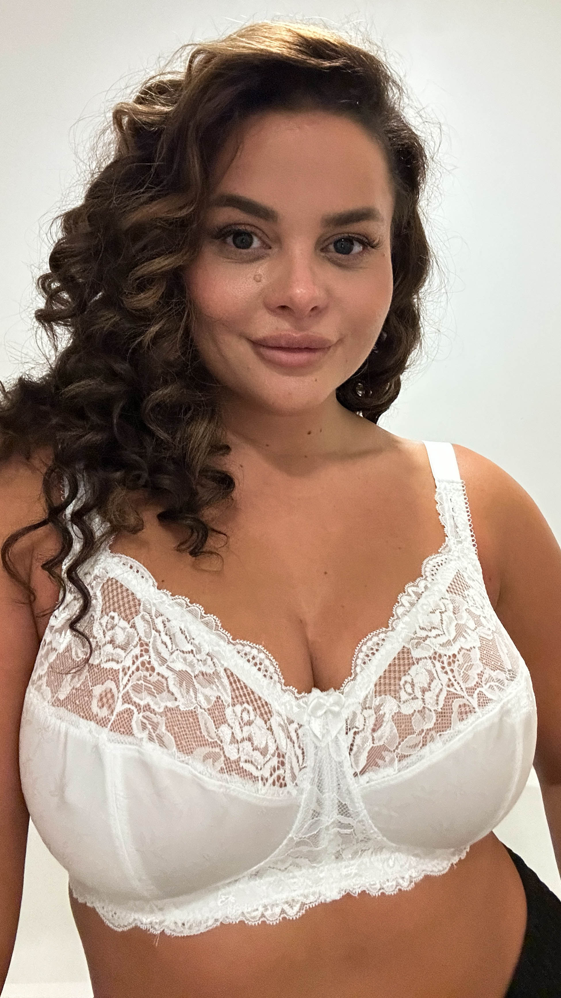Lace Soft Cup Bra White