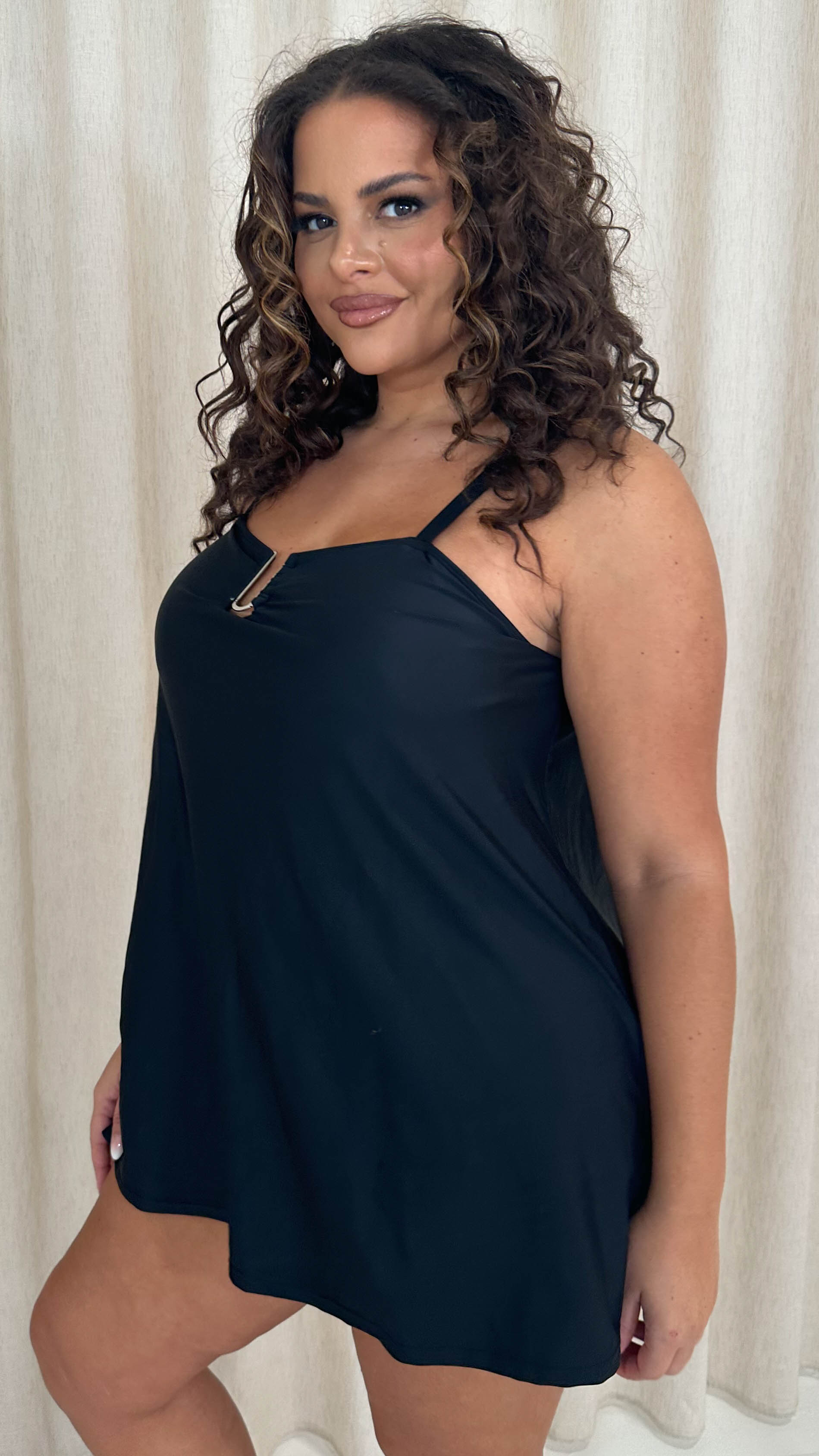 CurveWow Ubar Swimdress Black