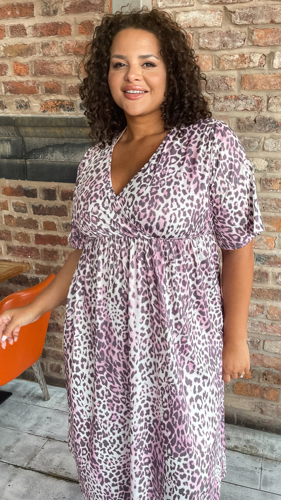 CurveWow Wrap Front Sundress Red