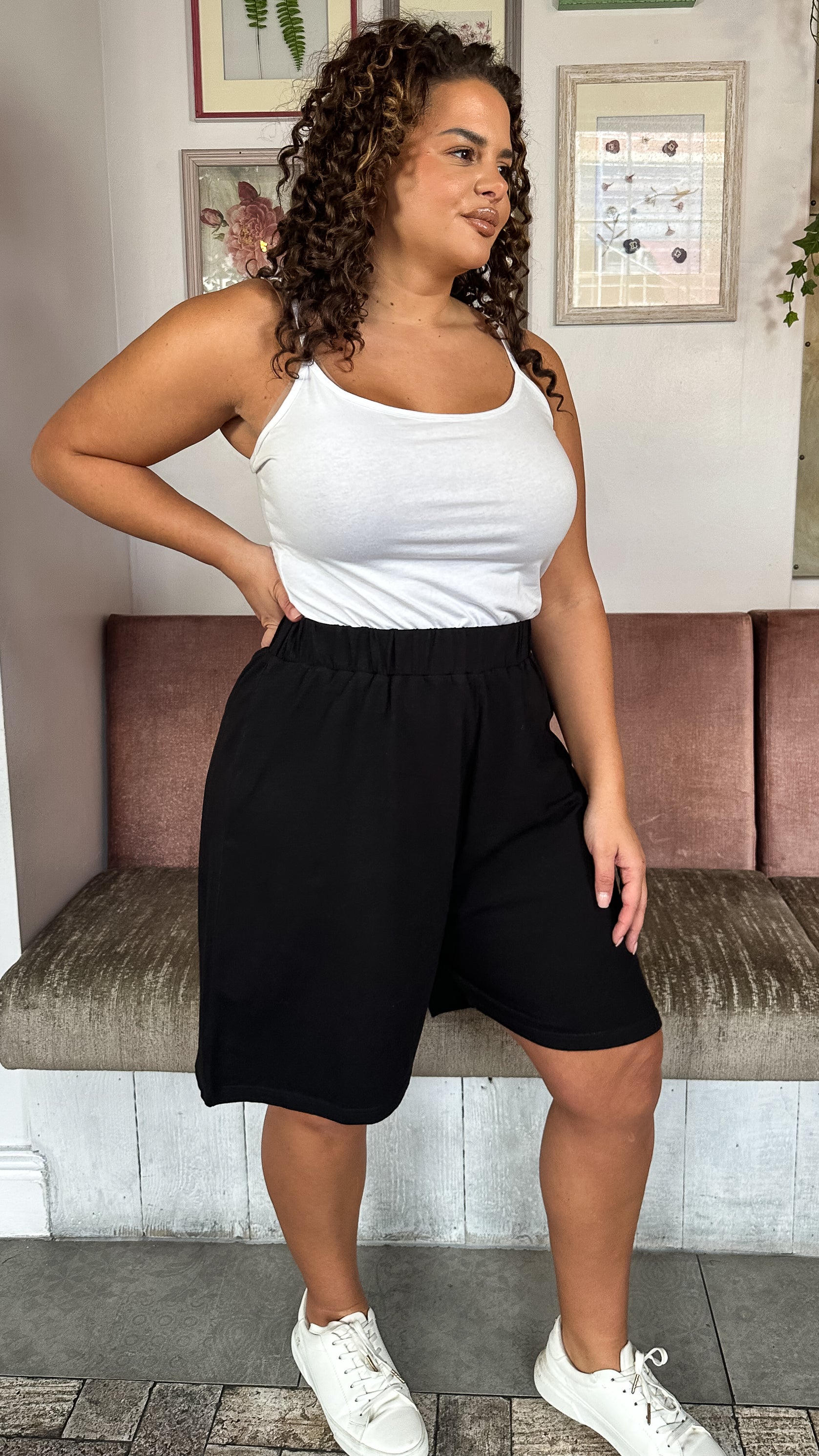 CurveWow Pull On Shorts Black