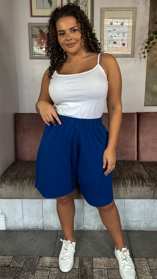 CurveWow Pull On Shorts Blue