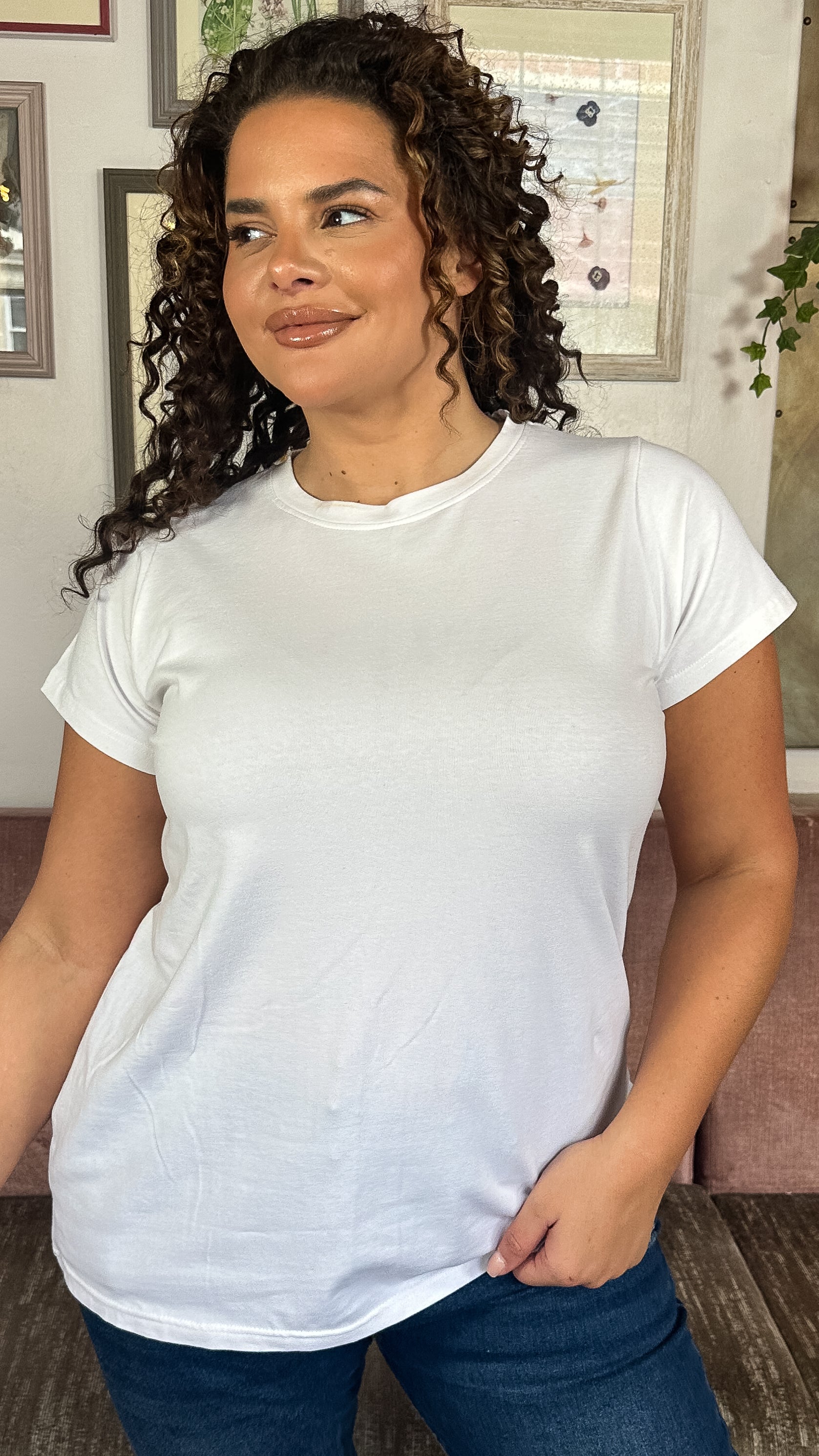 CurveWow Basic T-Shirt White