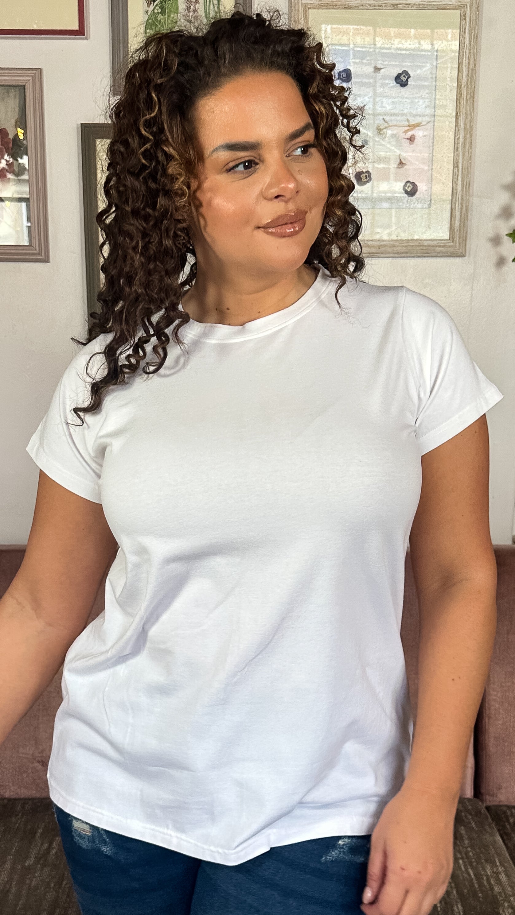 CurveWow Basic T-Shirt White