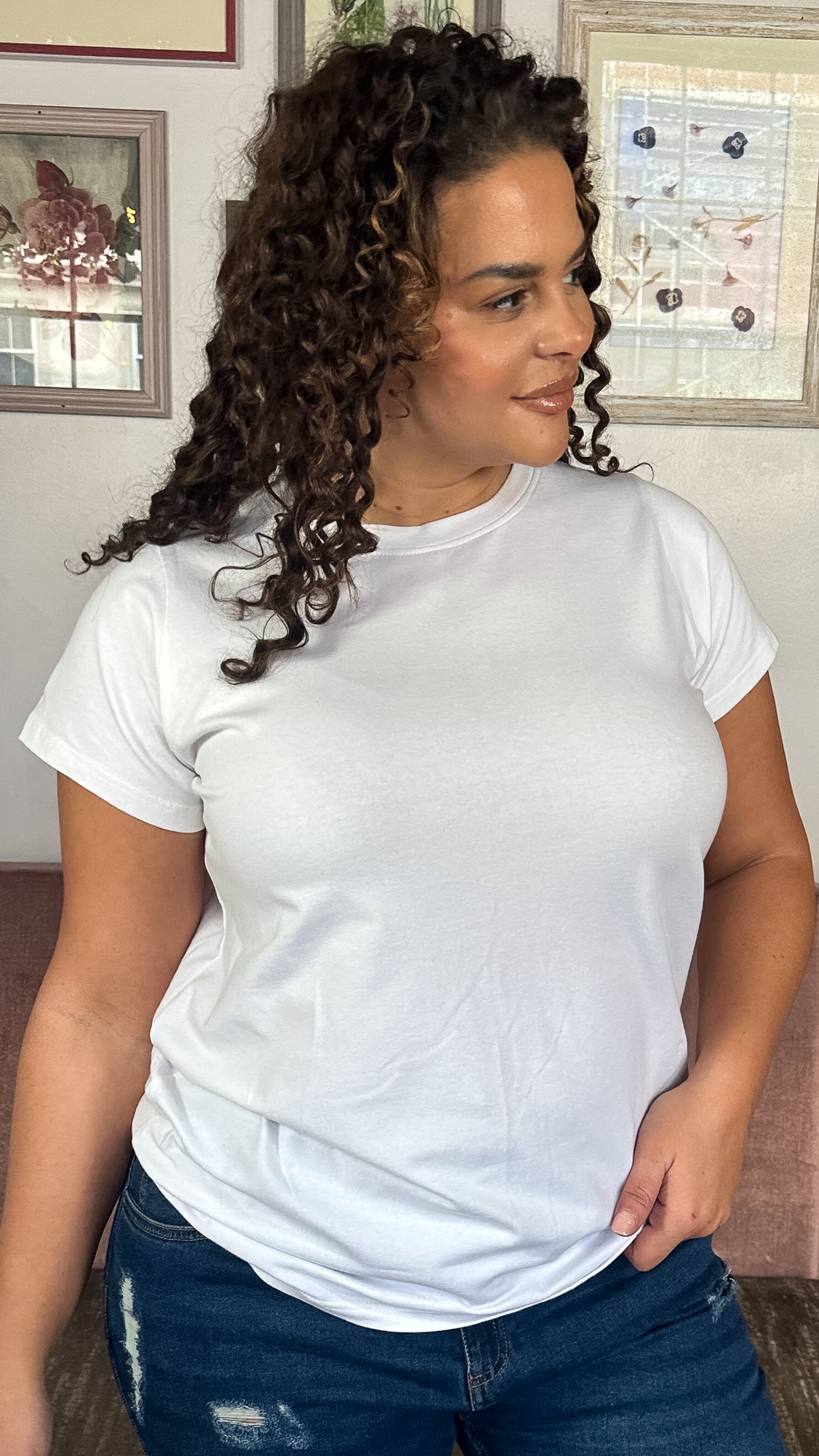 CurveWow Basic T-Shirt White