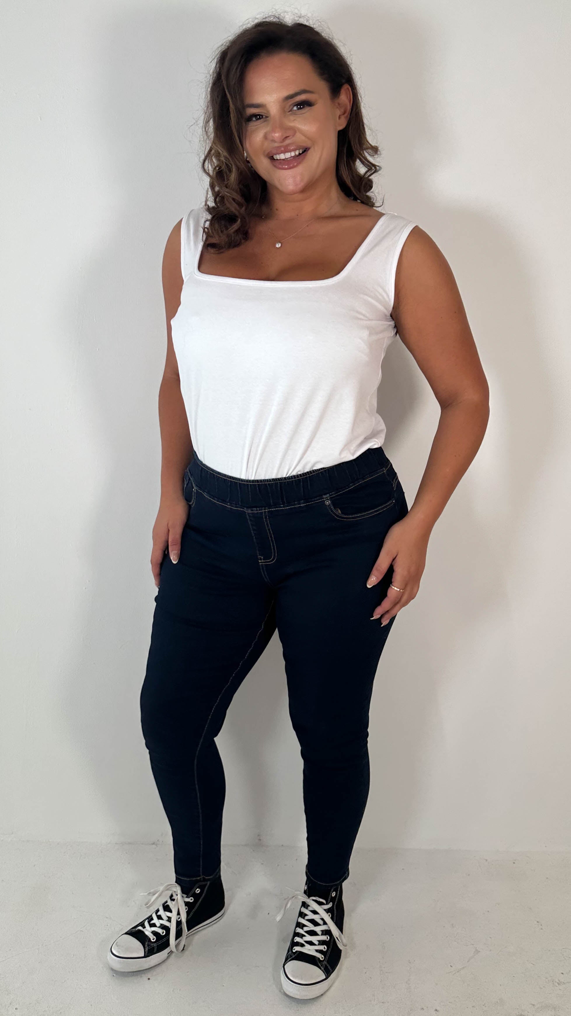 CurveWow Pull On Jegging Indigo