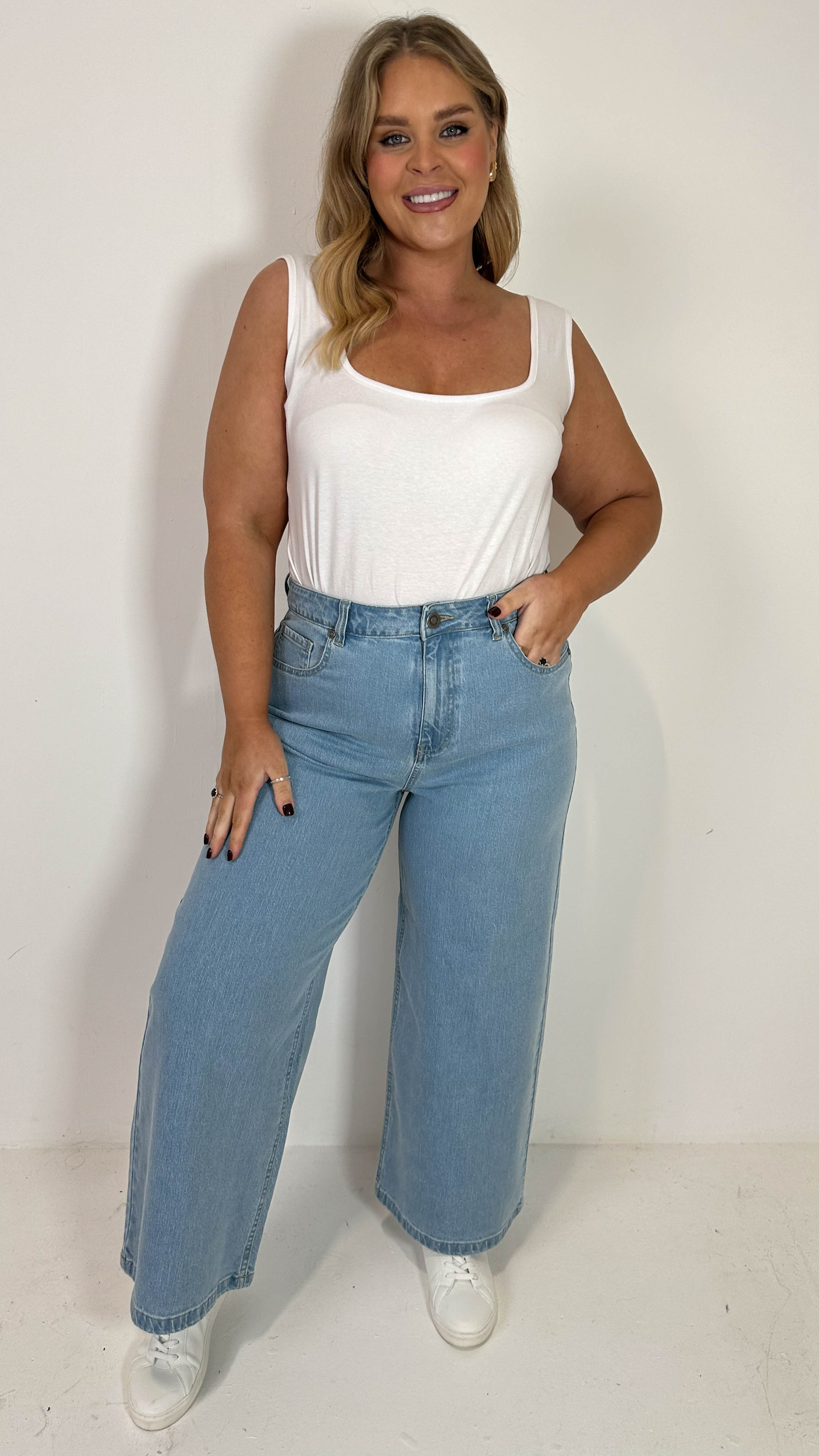 CurveWow Wideleg Jeans Denim