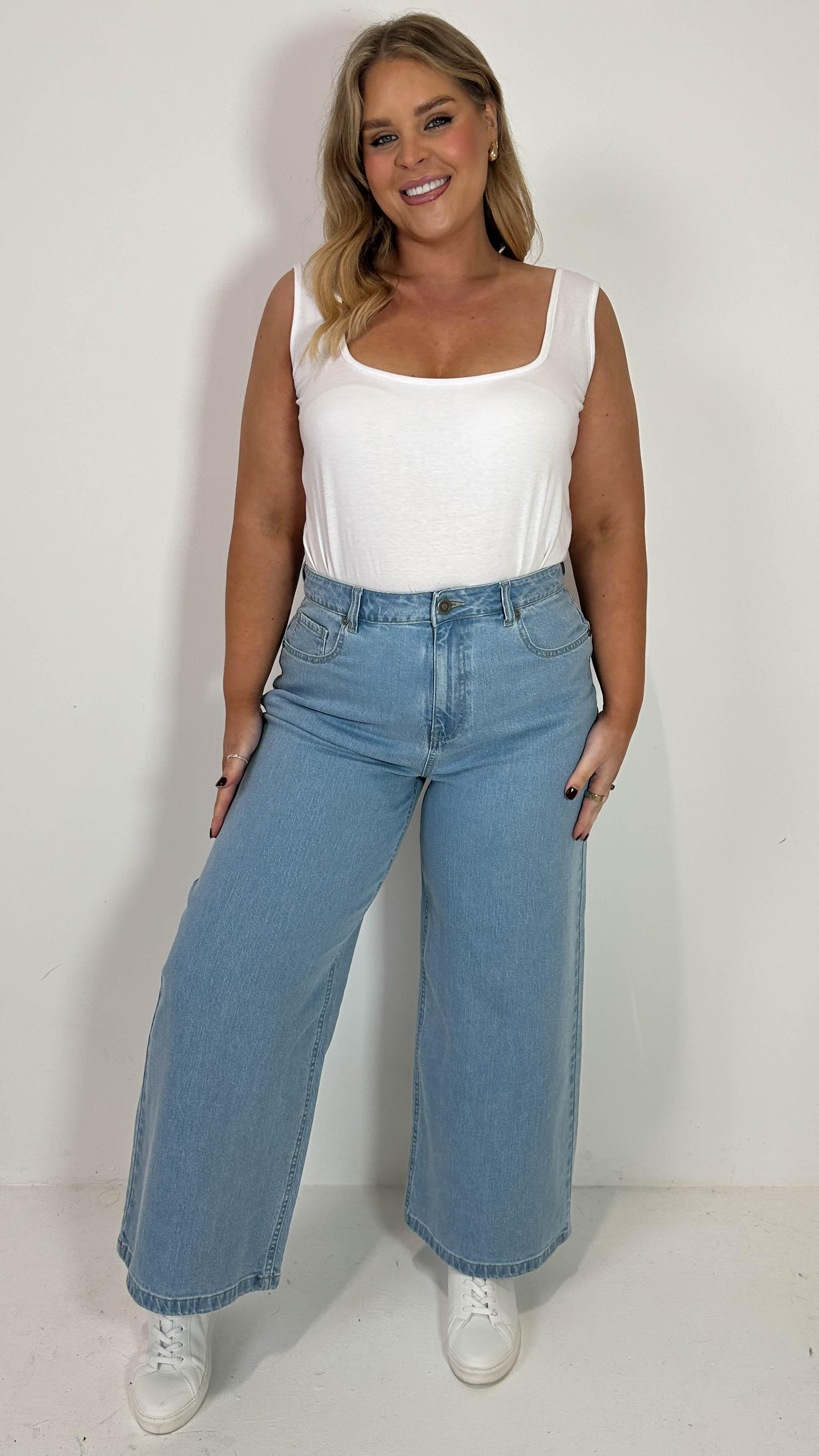 CurveWow Wideleg Jeans Denim
