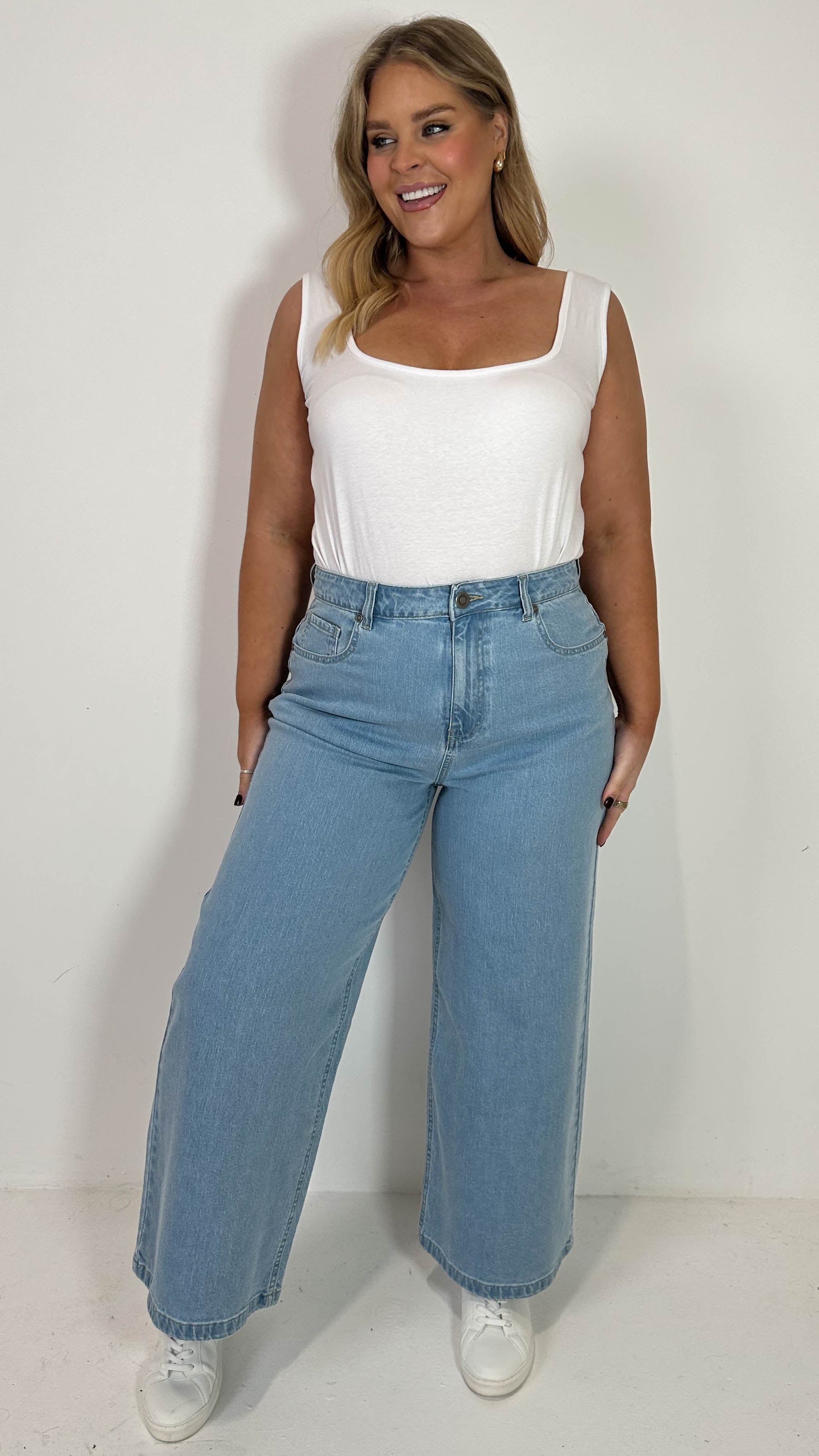 CurveWow Wideleg Jeans Denim