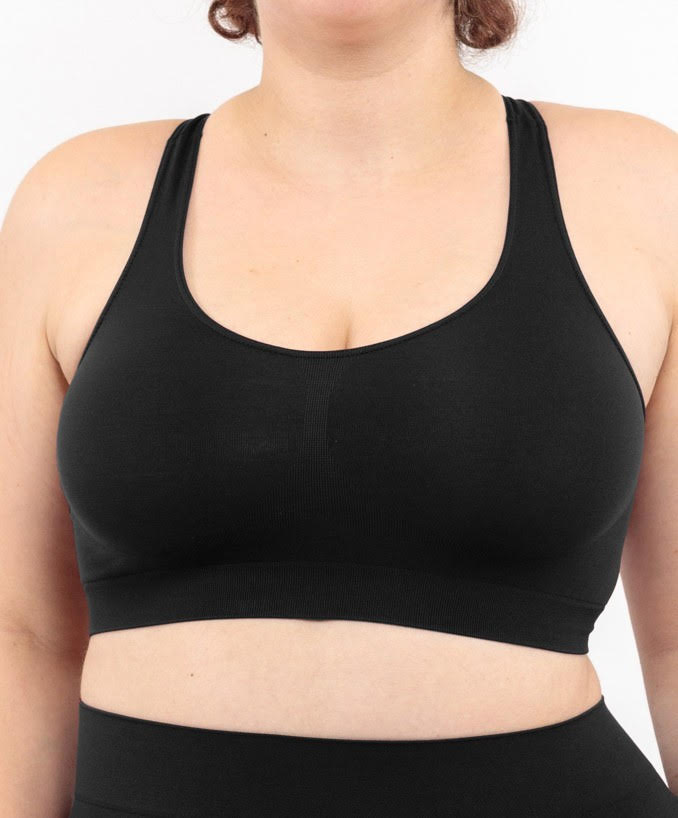 Curvy Seam Free Comfort Bra Black
