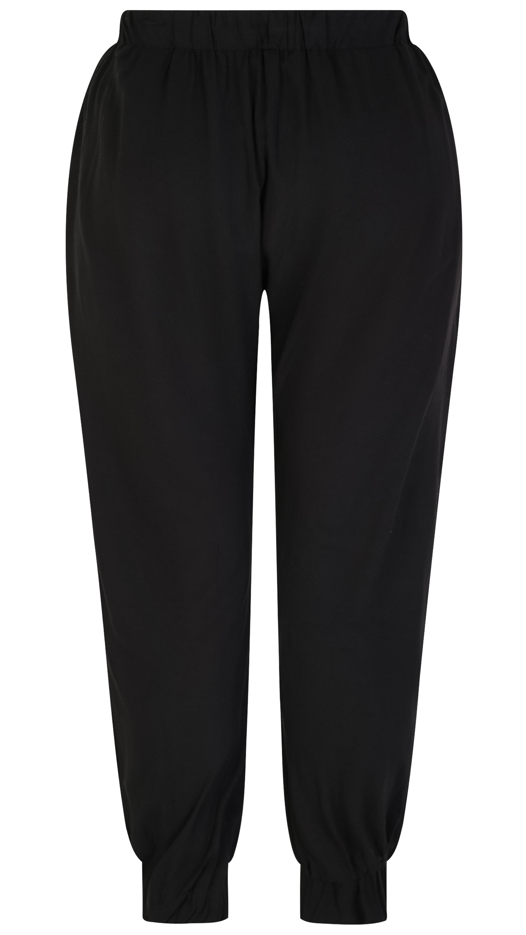 CurveWow Cuffed Joggers Black