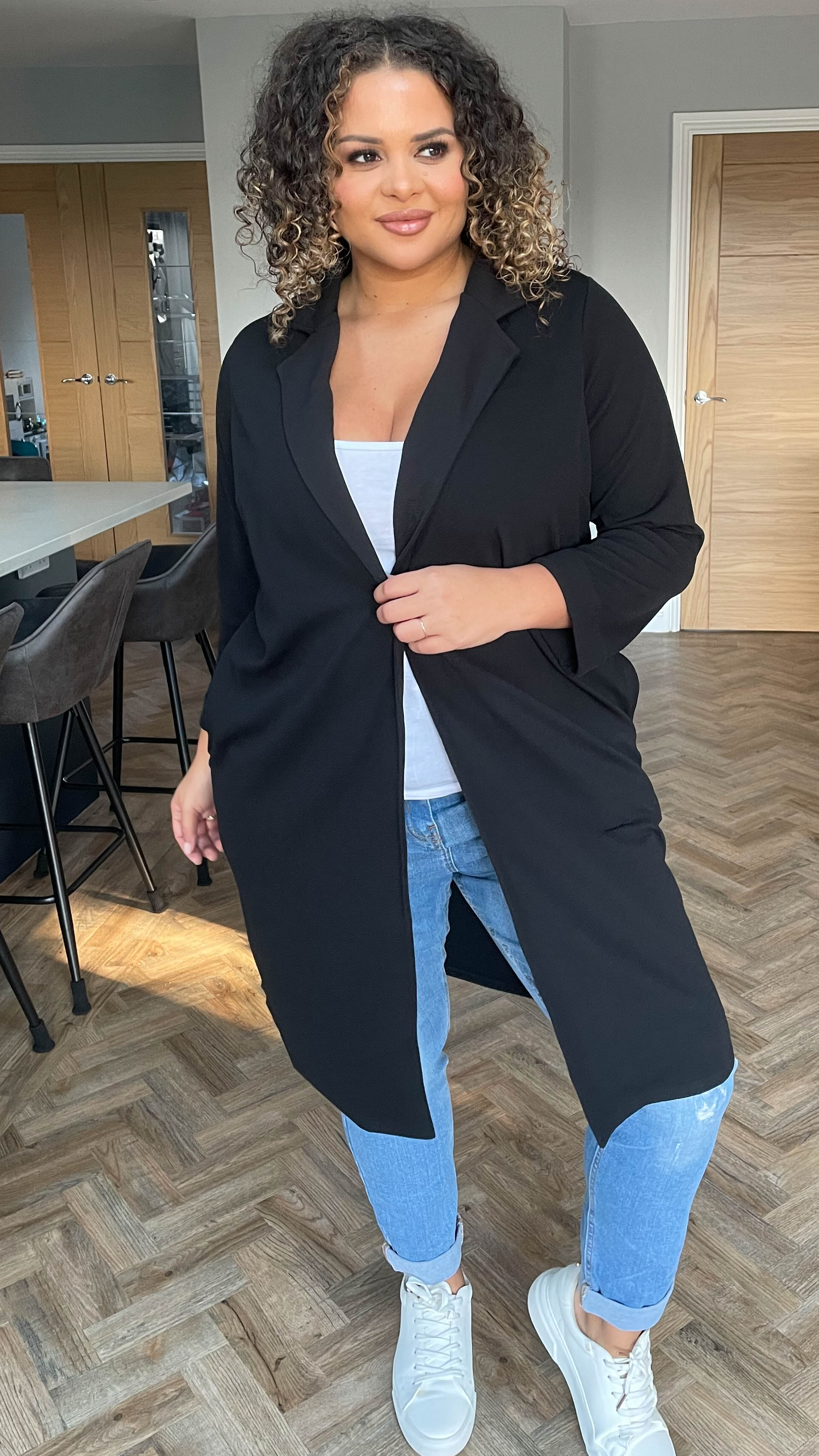 CurveWow Blazer Jacket Black