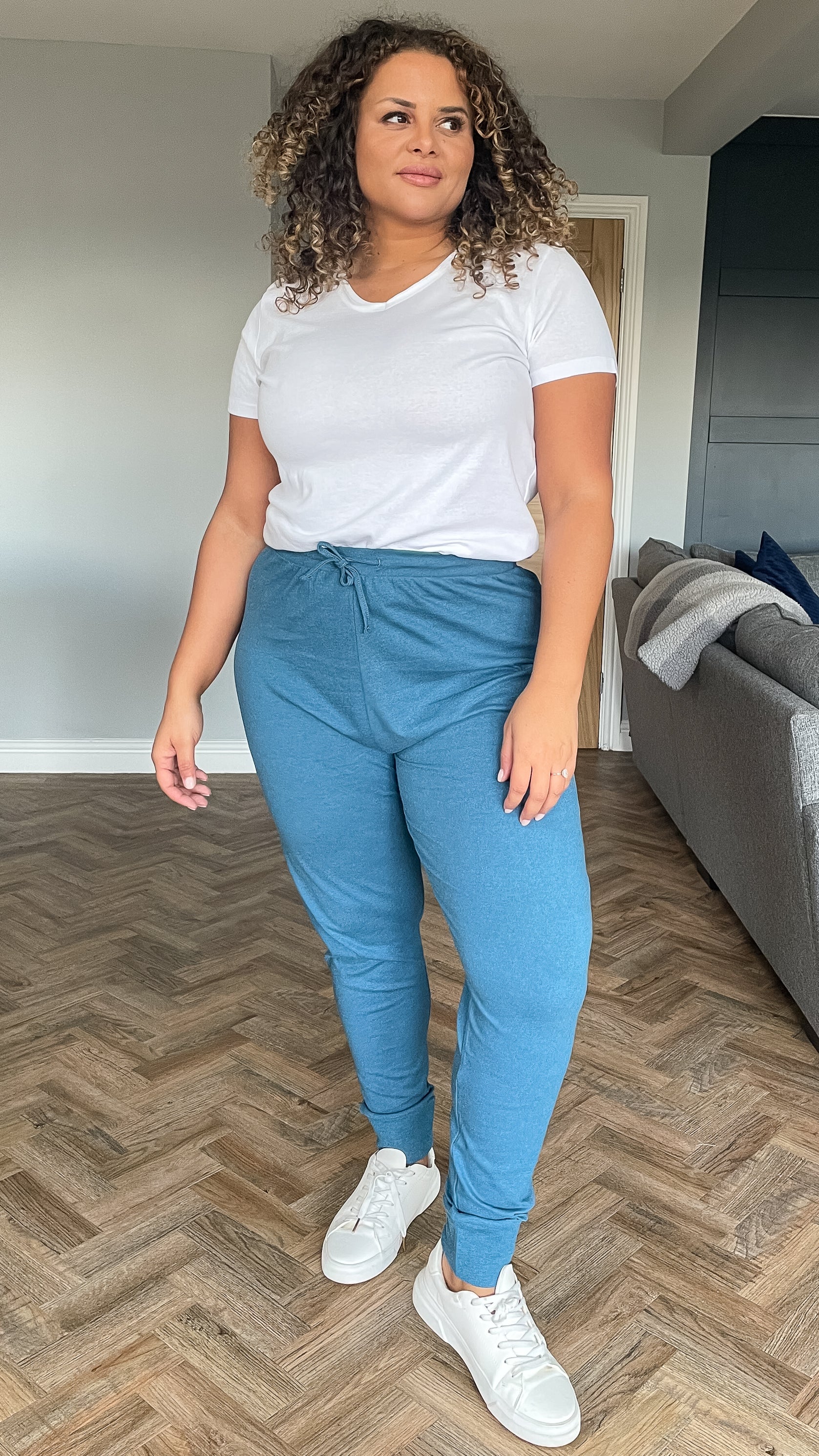 CurveWow Joggers Blue