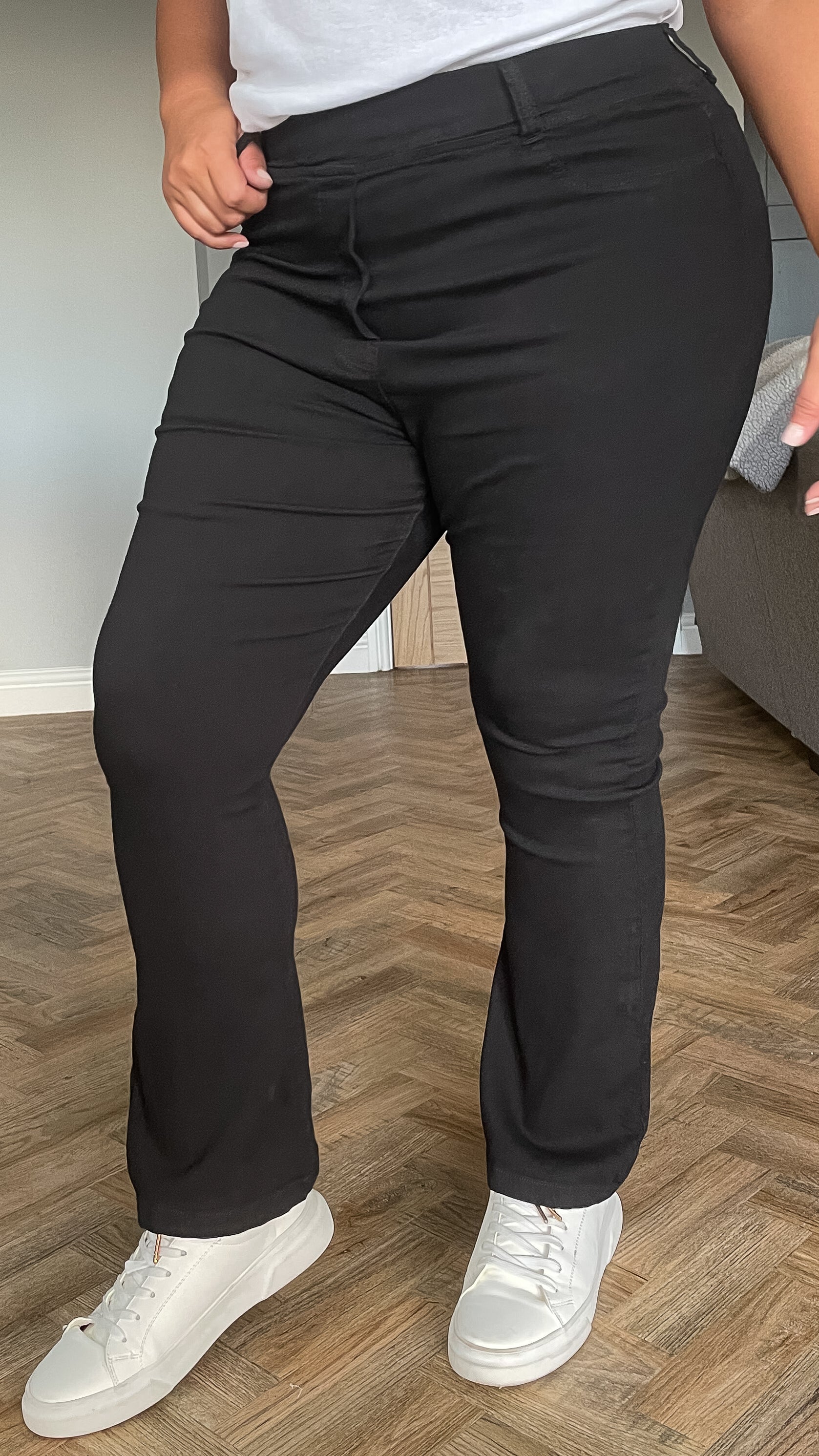 CurveWow Boot Cut Jeggings Black