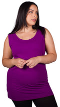 Curvewow Longline Vest Purple