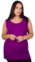 Curvewow Longline Vest Purple