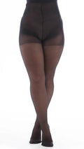 30 Denier Luxury Sheer Curvy Stretch Tights Black