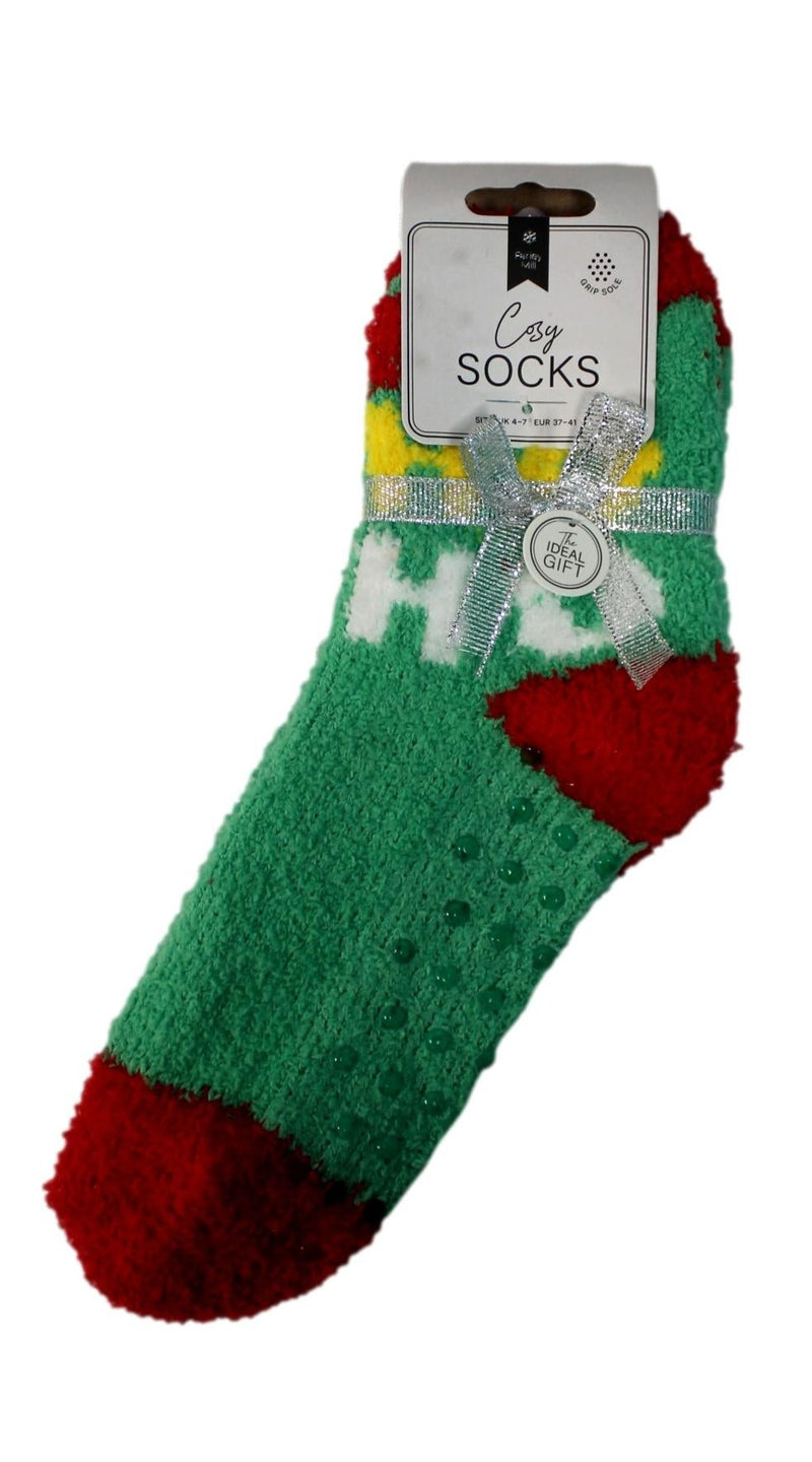 Cosy Christmas Socks Green