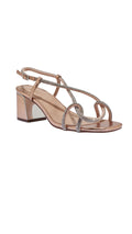 Wide Fit Strappy Sandal Rose Gold