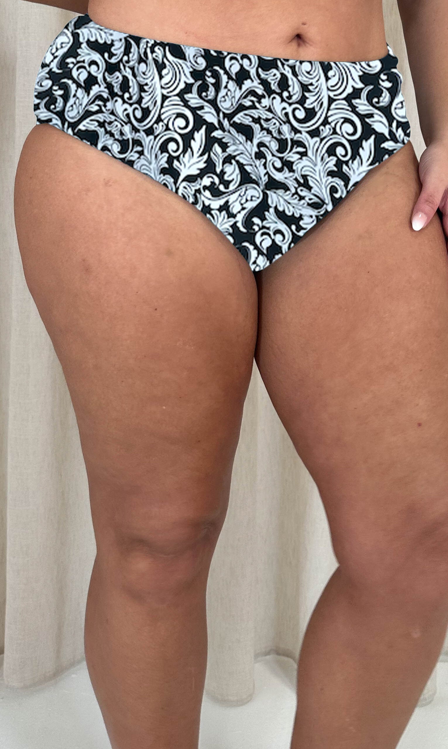 CurveWow Swim Brief Black Baroque