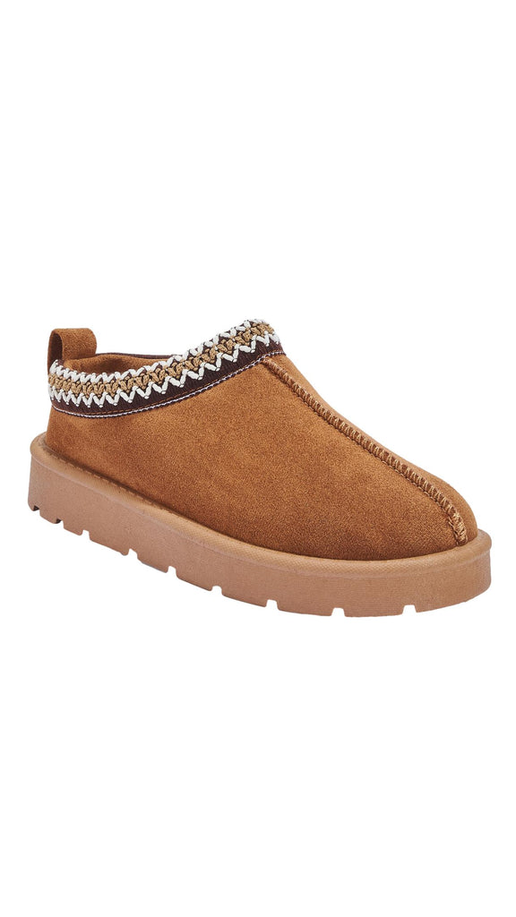 Aztec Trim Slipper Chestnut – Curvewow