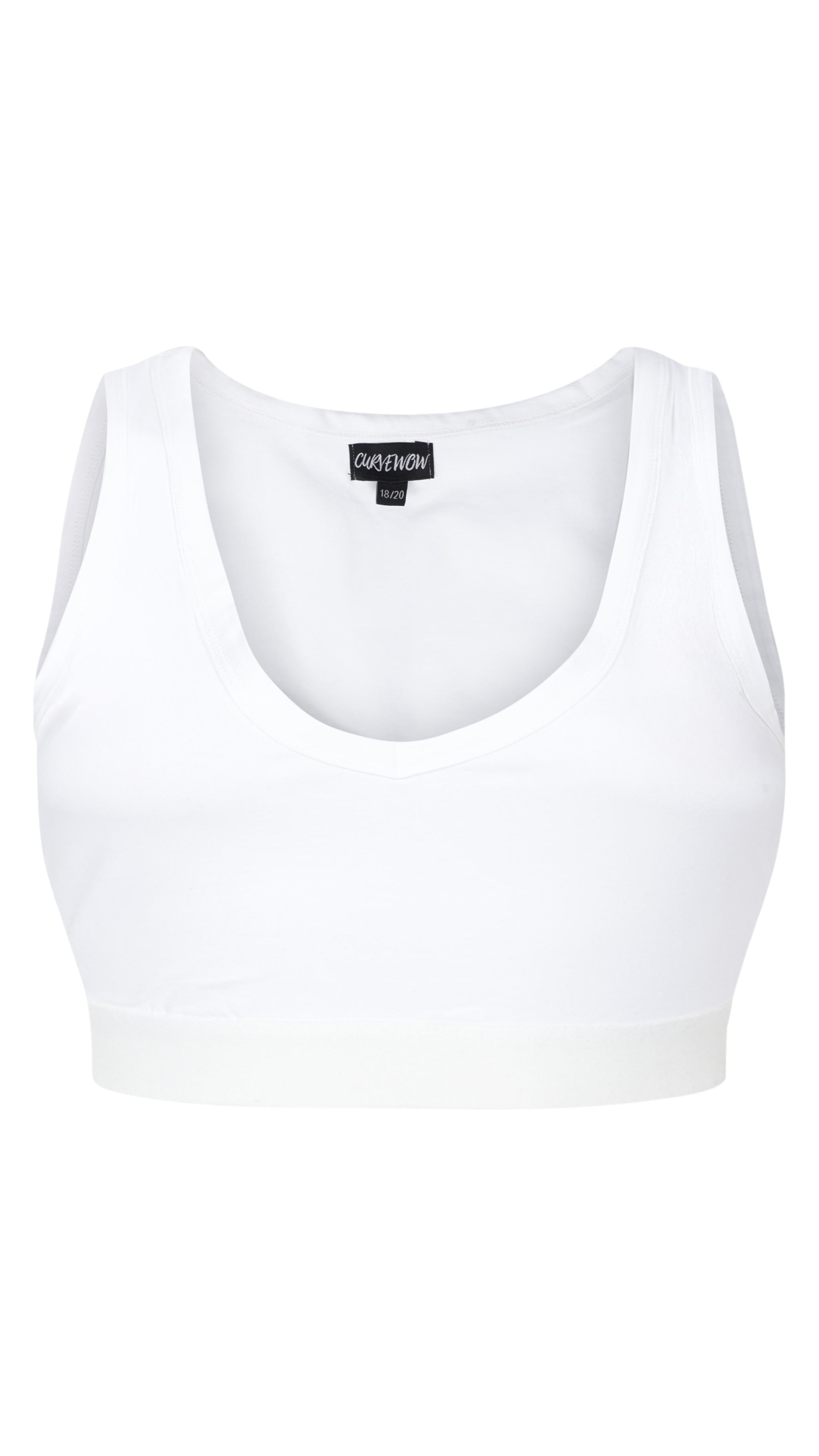 CurveWow Comfort Bralette White