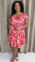 CurveWow Bardot Mini Tea Dress