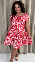 CurveWow Bardot Mini Tea Dress