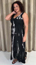 CurveWow Tie Dye Maxi Dress Mono