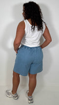 CurveWow Chambray Shorts Light Wash