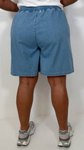 CurveWow Chambray Shorts Light Wash