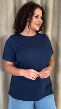 CurveWow Basic T-Shirt Navy
