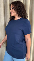 CurveWow Basic T-Shirt Navy