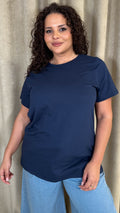 CurveWow Basic T-Shirt Navy