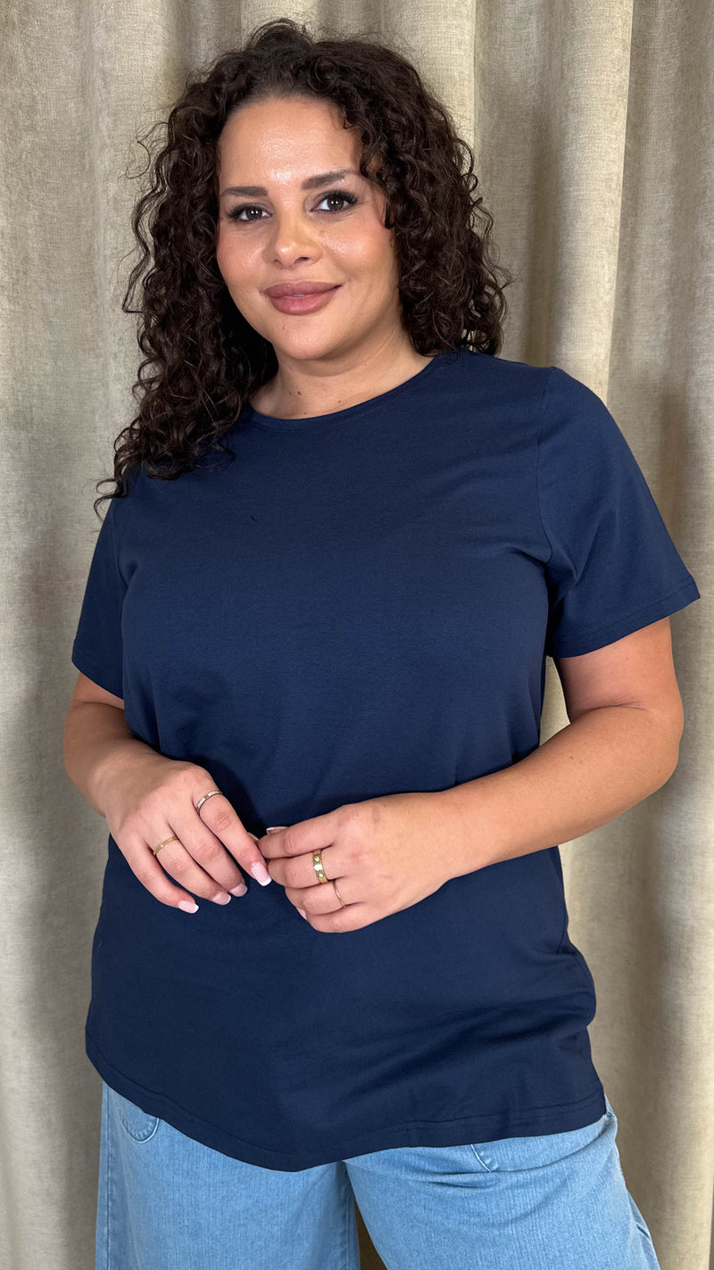 CurveWow Basic T-Shirt Navy