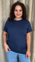 CurveWow Basic T-Shirt Navy