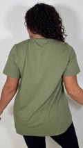 CurveWow Basic T-Shirt Khaki