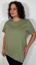 CurveWow Basic T-Shirt Khaki