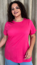 CurveWow Basic T-Shirt Pink