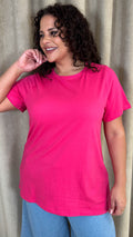 CurveWow Basic T-Shirt Pink