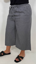 CurveWow Chambray Culottes Grey Wash