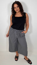 CurveWow Chambray Culottes Grey Wash