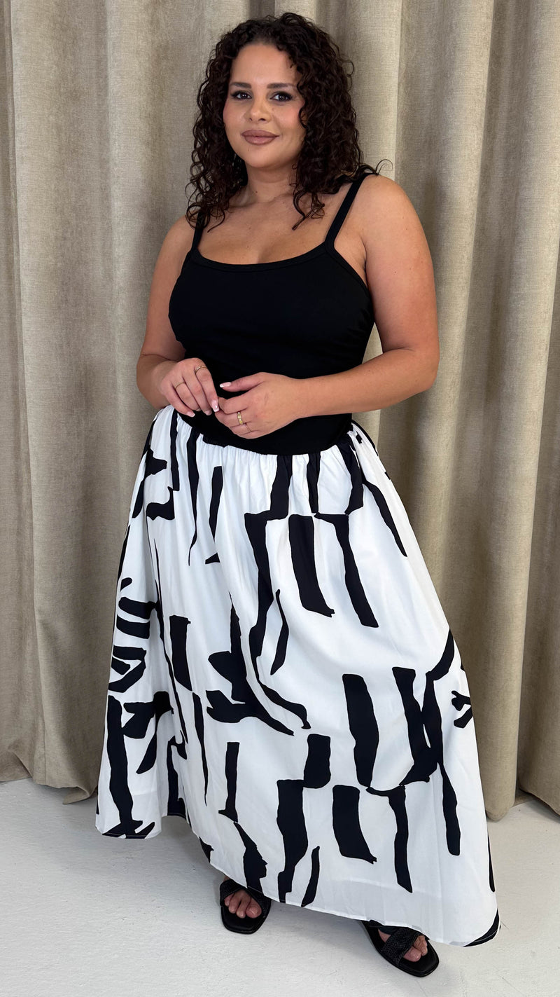 CurveWow Jersey Cami Maxi Dress Mono