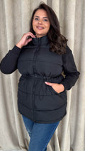 CurveWow Padded Gilet Black