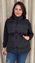 CurveWow Padded Gilet Black