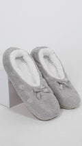 Sherpa Lined Cosy Slipper Socks Light Grey